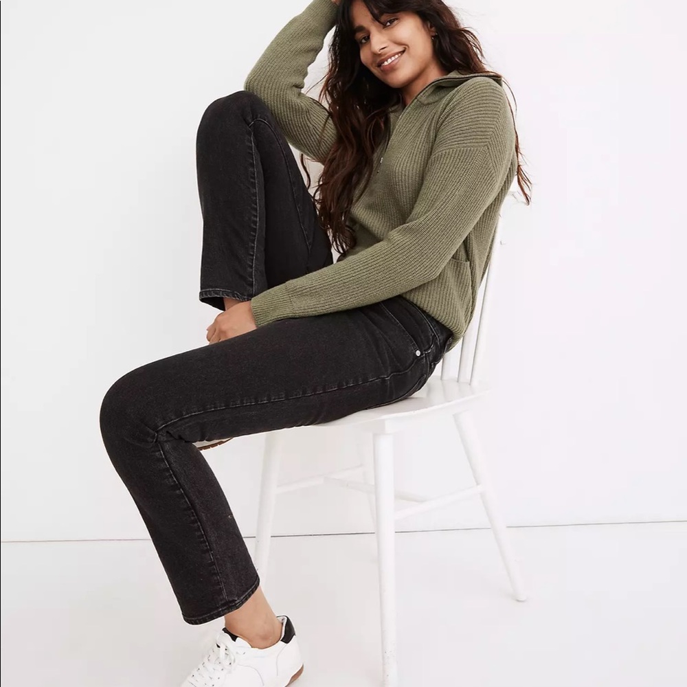 Madewell tomboy straight jeans in lunar wash, size 30